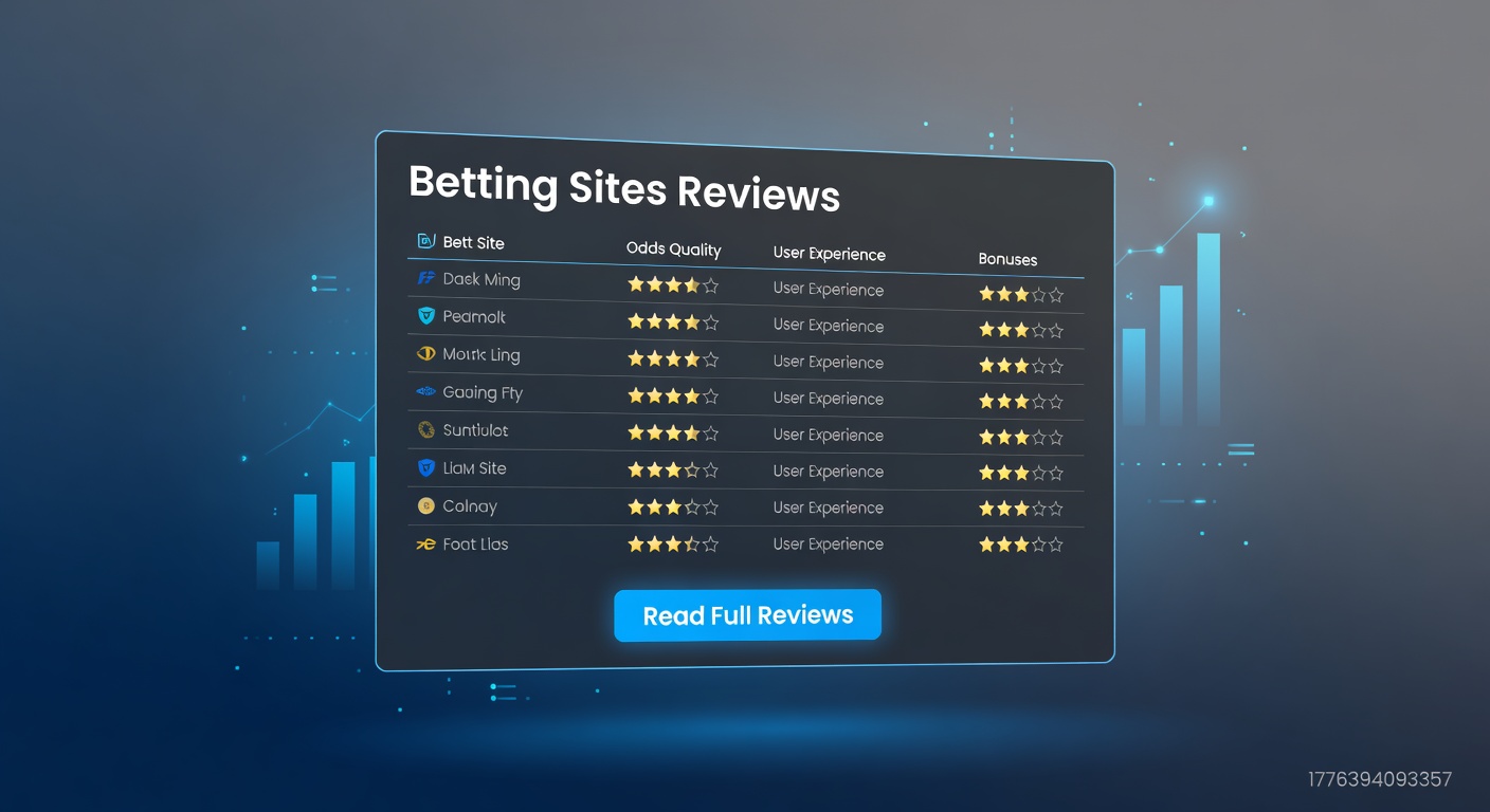 Digital dashboard displaying sportsbook ratings and comparison charts, highlighting key metrics like odds and user ratings in a modern interface