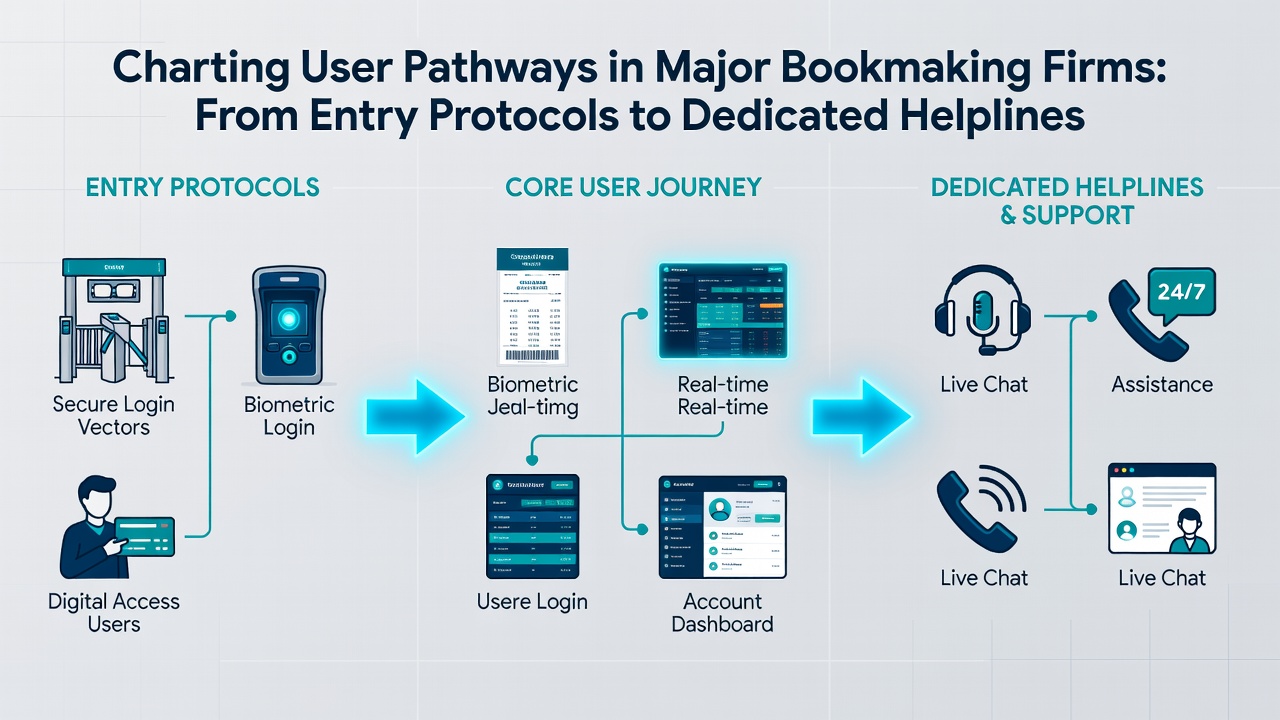Illustration of customer support helpline integration within bookmaking user journeys