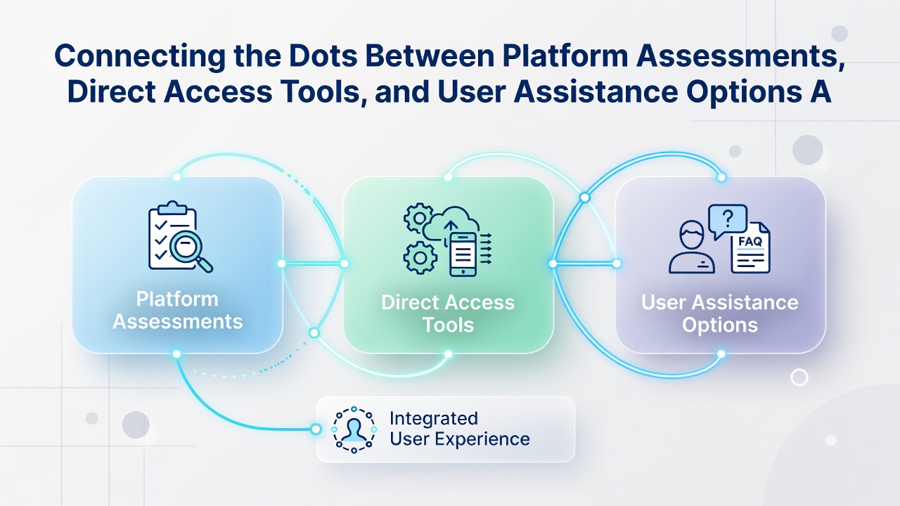 Direct access interfaces and support ticket systems linked to evaluation metrics for three major cloud providers